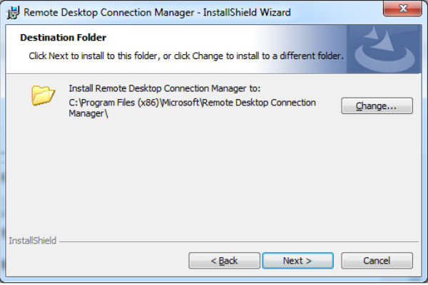 Quá trình cài đặt phần mềm Remote Desktop Connection Manager