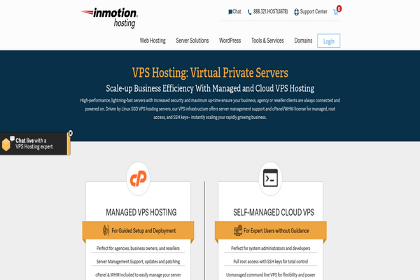 Nhà cung cấp dịch vụ VPS giá rẻ InMotion