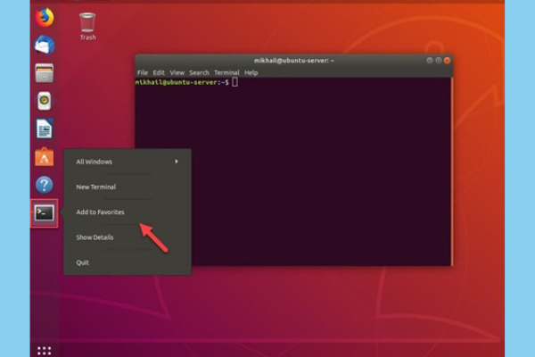 Giao diện của hệ điều hành Server Ubuntu