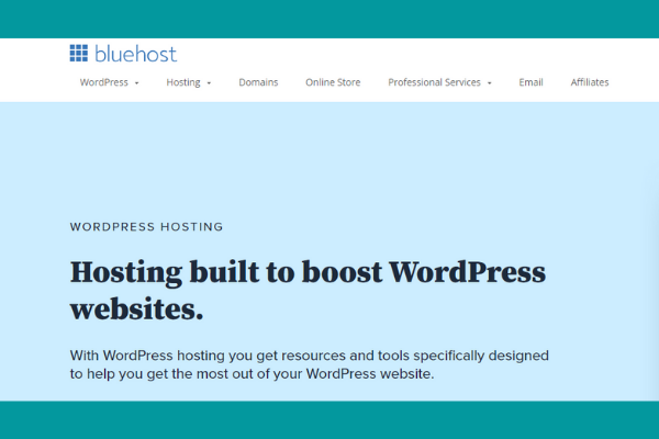 Người dùng có thể mua Hosting WordPress từ Bluehost 