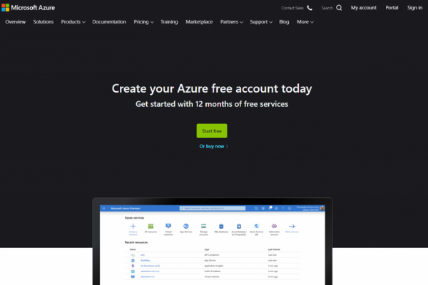 Giao diện trang đăng ký VPS Free tại Azure