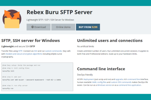 Rebex SFTP Server