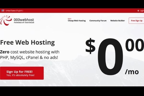 Host miễn phí từ 000webhost