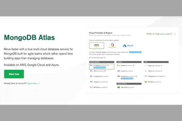 Atlas Hosting MongoDB