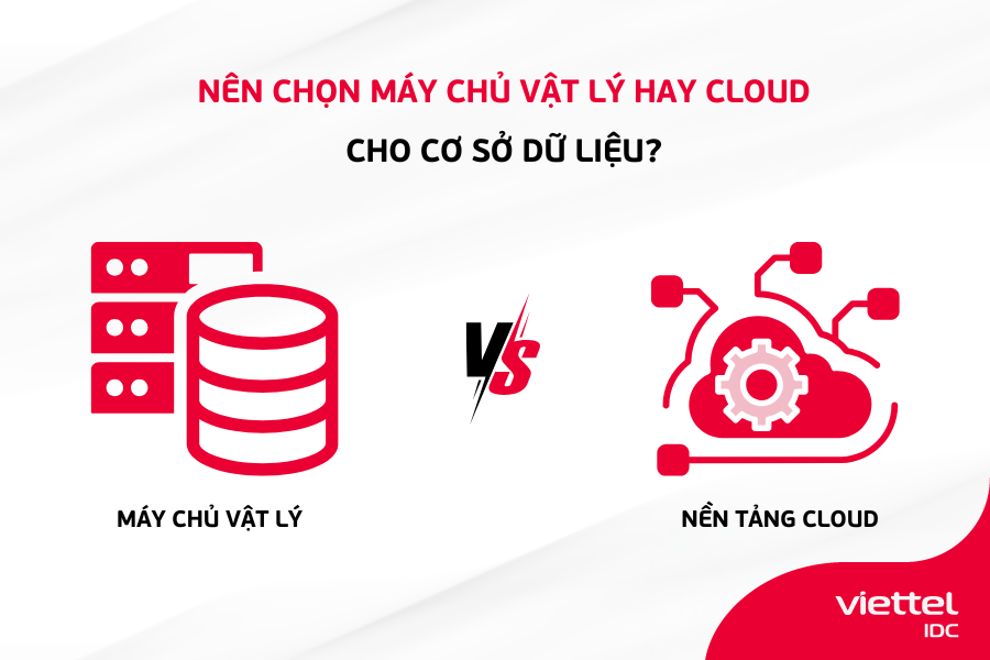 Nên chọn máy chủ vật lý hay Cloud cho cơ sở dữ liệu?