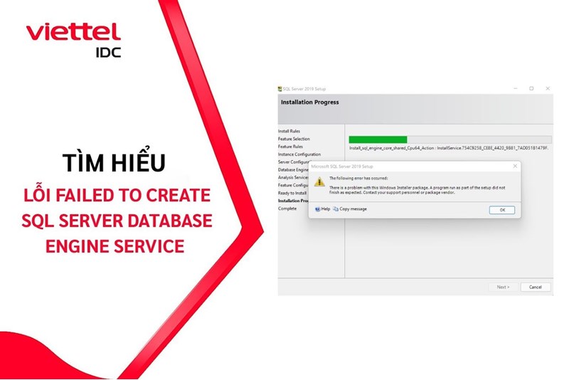 Lỗi Failed to create SQL Server Database Engine service: Nguyên nhân và cách khắc phục