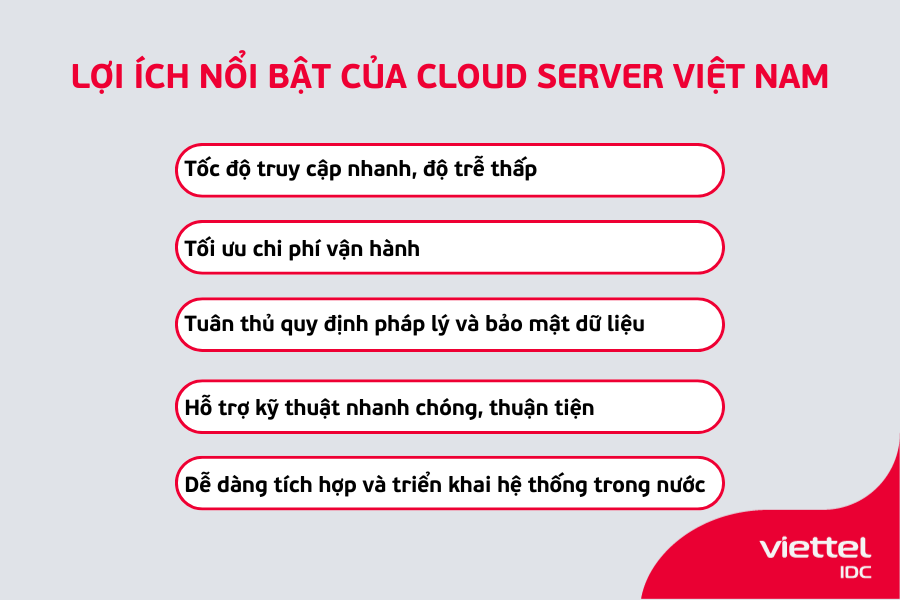 Những lợi ích nổi bật khi sử dụng Cloud Server tại Việt Nam
