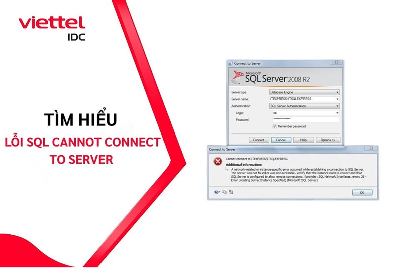 Lỗi SQL Cannot Connect to Server: Nguyên nhân và cách khắc phục